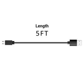 img 1 attached to 🔌 High-Quality Replacement Micro USB Charging Cable for Mpow & Skullcandy Headphones (Black)