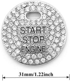 img 2 attached to Наклейка на кнопку зажигания двигателя Senauto Bling