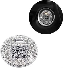 img 4 attached to Наклейка на кнопку зажигания двигателя Senauto Bling