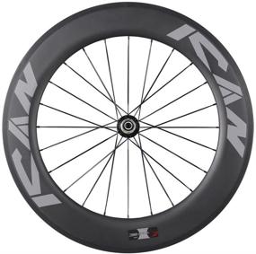 img 2 attached to ICAN 86mm Carbon Time Trial Wheelset: Triathlon Aero Road Bike Clincher Tubeless Ready, Lightweight 1920g, 6 Pawls Hub (Standard Wheelset)