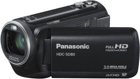 img 3 attached to Black Panasonic HDC-SD80K HD SD 🎥 Card Camcorder - Discontinued by Manufacturer (SEO Optimized)