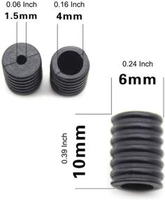 img 3 attached to 🔒 100PCS-Black Cord Locks for Masks: OCEANTREE Elastic Adjuster Silicone Cord Stopper No Slip Earloop Toggles for Drawstring Buckle Clasp Spring