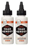 👕 tear mender (2 oz. bottle - 2 pack): powerful fabric adhesive for quick repairs logo