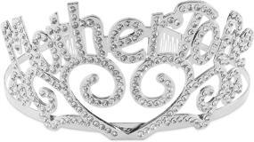 img 3 attached to 👑 Stunning Metal Mother-To-Be Silver Tiara Hearts Crown: Sparkling Rhinestone Baby Shower Accessory