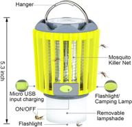 🔦 bug zapper camping lantern led flashlight 3 in 1: usb-chargeable, lightweight gear for outdoors & emergencies - ip66 waterproof, compact with 2000mah logo