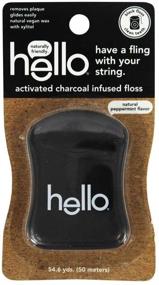 img 2 attached to 🌿 Hello Products - Peppermint Infused Floss with Activated Charcoal - 56.6 Yards