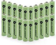 🔋 20-pack geilienergy solar light batteries - aaa 1.2v 600mah nicd triple a rechargeable batteries for garden solar lamp lights (green color) logo