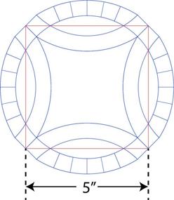 img 1 attached to Wedding Acrylic Quilting Template Allowance