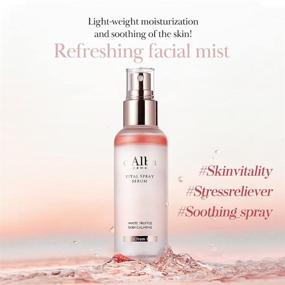 img 3 attached to 🌹 Revitalize and Rejuvenate with VITAL ROSE Soothing Mist- Rosewater and Cherry Blossom Spray Serum- 3.4 fl. oz | Paraben Free, Dermatologist Tested, Cruelty Free