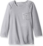 👗 stylish calvin klein anthracite girls' clothing with convenient little pocket logo