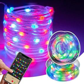 img 3 attached to 🌈 Vanthylit RGB String Lights: 100LED Fairy Lights, 18 Modes Colors Changing - Outdoor Timer with Remote, Waterproof Plug-in Decor for Wedding, Patio, Garden, Christmas