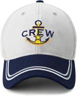🧢 matching skipper boating baseball caps for captain and first mate, nautical marine sailor navy hats for a classic look logo
