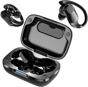 img 4 attached to JUYOEOVLD Bluetooth Sports Earbuds, TWS Stereo Earphones with HiFi Sound Quality, Active 🎧 Noise Cancellation, IP68 Waterproof, 40hrs Playtime - Ideal for Workout, Running & Gym Exercise