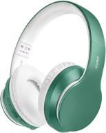 🎧 ifecco bluetooth headphones over ear - jade green wireless headset with mic, foldable & lightweight logo