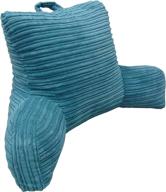 🛏️ plush cord bedrest lounger, teal - elements hi lo логотип