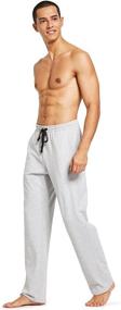 img 1 attached to 👖 BALEAF Men's Cotton Yoga Sweatpants Lounge Pants | Open Bottom Athletic Workout Running Loose Fit Sweat Pants with Pockets