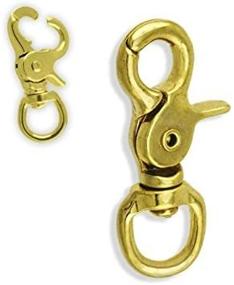 img 1 attached to 🔫 High-Quality Solid Brass Trigger Swivel