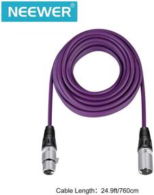 img 3 attached to Neewer 6-Pack XLR Male to XLR Female Colored Snake Cables - 24.9ft/7.6m Audio Mic Cable Cords (Purple/Red/Blue/Orange/Yellow/Green)