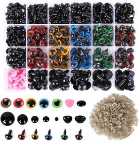 img 4 attached to 👀 784pcs Plastic Safety Eyes and Noses: Assorted Sizes for Amigurumi, Plush Toys & Crafts