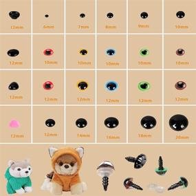 img 3 attached to 👀 784pcs Plastic Safety Eyes and Noses: Assorted Sizes for Amigurumi, Plush Toys & Crafts