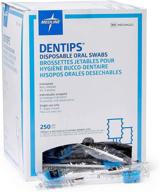 dentips oral swabsticks by medline mds096202 - white, 250 count: top-quality oral care product logo