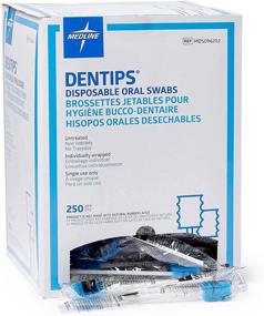 img 4 attached to Dentips Oral Swabsticks by Medline MDS096202 - White, 250 Count: Top-Quality Oral Care Product