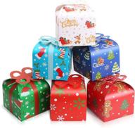 🎁 lokipa 24pcs christmas kraft paper gift bags for a festive holiday season logo