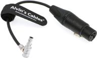 🔌 alvin's cables 5 pin 00 male right angle to xlr 3 pin female cable for z cam e2 camera logo