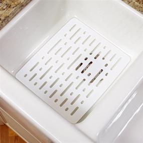 img 3 attached to 🧽 Rubbermaid Evolution Sink Mat: Small, White - A Must-Have for Your Kitchen Sink!