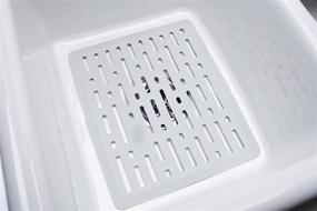 img 2 attached to 🧽 Rubbermaid Evolution Sink Mat: Small, White - A Must-Have for Your Kitchen Sink!