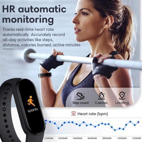 img 1 attached to 🏋️ Ultimate Fitness Tracker: Smartwatch with Heart Rate Monitor, IP67 Waterproof Pedometer, Blood Oxygen, Pressure, and Sleep Monitor - Magnetic Charging - Ideal for Women and Men