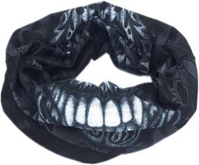 img 1 attached to 🏍️ Motorcycle Headband for Women - Seamless Bandana Protection Scarf & Wrap Accessory