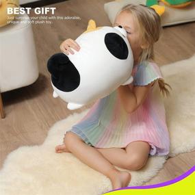 img 2 attached to 🧸 Adorable Kids' Home Store: Fluffy and Chubby Stuffed Animals for Kids' Bedding