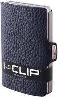 💼 gunmetal carbon minimalist wallet for men - iclip wallets, card cases & money organizers logo