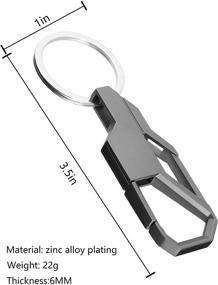 img 1 attached to 🔑 Versatile Zinc Alloy Car Keychain: Key Chain with Bottle Opener, Retro Carabiner Design for Men and Women