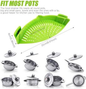 img 3 attached to Strainer Resistant Silicone Colander Vegetable