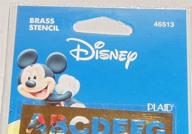 🔍 disney brass stencil alphabet: premium quality #46513 logo