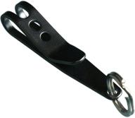 🔑 p-7 kedychain suspension clip - stainless steel key holder with black diamond carbon dlc nano-coating, heavy duty car key organizer for men and women - 1 pack logo