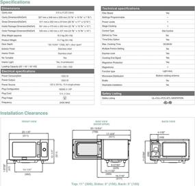 img 3 attached to 🔥 Микроволновая печь Midea Stainless Steel Countertop Commercial, 1025F0A, 1000W