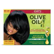 🔒 ors olive oil built-in protection full application no-lye hair relaxer - extra strength kit: experience ultra-smooth tresses with maximum defense logo