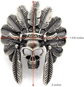 img 2 attached to 🧠 Конхо-серебряная индейская черепная шайба с винтовым оголовьем для племенного вождя ЧСН21, 1-3/4 дюйма, набор из 2 штук, от CRAFTMEMORE.