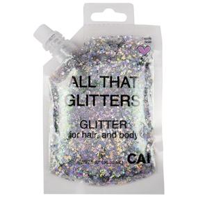 img 4 attached to Glitter Holographic Cosmetic Glamour Silver