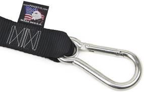img 2 attached to Powertye Heavy Duty Ratchet Tie Downs Carabiner
