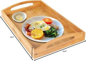 img 2 attached to 🍽️ Enhance Your Serving Experience with Greenco Rectangle Bamboo Serving Handles