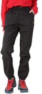 👖 black waterproof outdoor pants fp, size 150, boys' clothing - jingle bongala logo