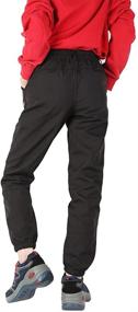 img 1 attached to 👖 Black Waterproof Outdoor Pants FP, Size 150, Boys' Clothing - Jingle Bongala