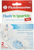 fluidmaster 8102p8 flush 'n sparkle blue automatic toilet bowl cleaning system refills - 2-pack logo