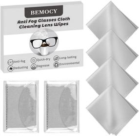 img 4 attached to 👓 Premium 4-Pack of Reusable Eyeglasses Wipes - Anti-Fog Cloth for Clear Vision on Eyeglasses, Tablets, and Camera Lenses