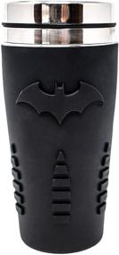 img 4 attached to 🦇 Paladone Batman Travel Mug - Reusable Coffee & Tea Flask, 450ML Capacity, Spill-Proof, Easy to Clean, Double Walled Insulation - Black, 9x9x18 cm