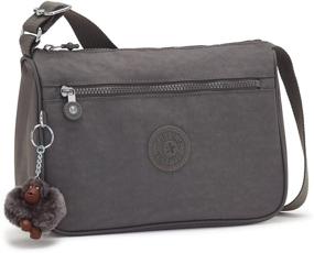 img 3 attached to Kipling Callie Handbag Black Tonal Women's Handbags & Wallets in Top-Handle Bags